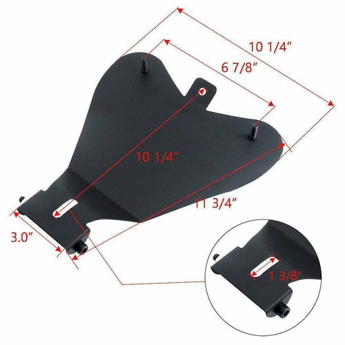 Asiento individual de cuero Bobber para motocicleta Harley Davidson Springer Dyna Softail - Imagen 3 de 12