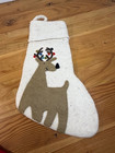 West Elm Felt Reindeer with Lights Stocking