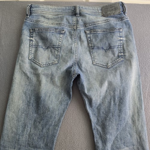 Diesel Buster Jeans Men’s 33×32 Regular Slim Tapered Stretch Blue - Picture 14 of 16