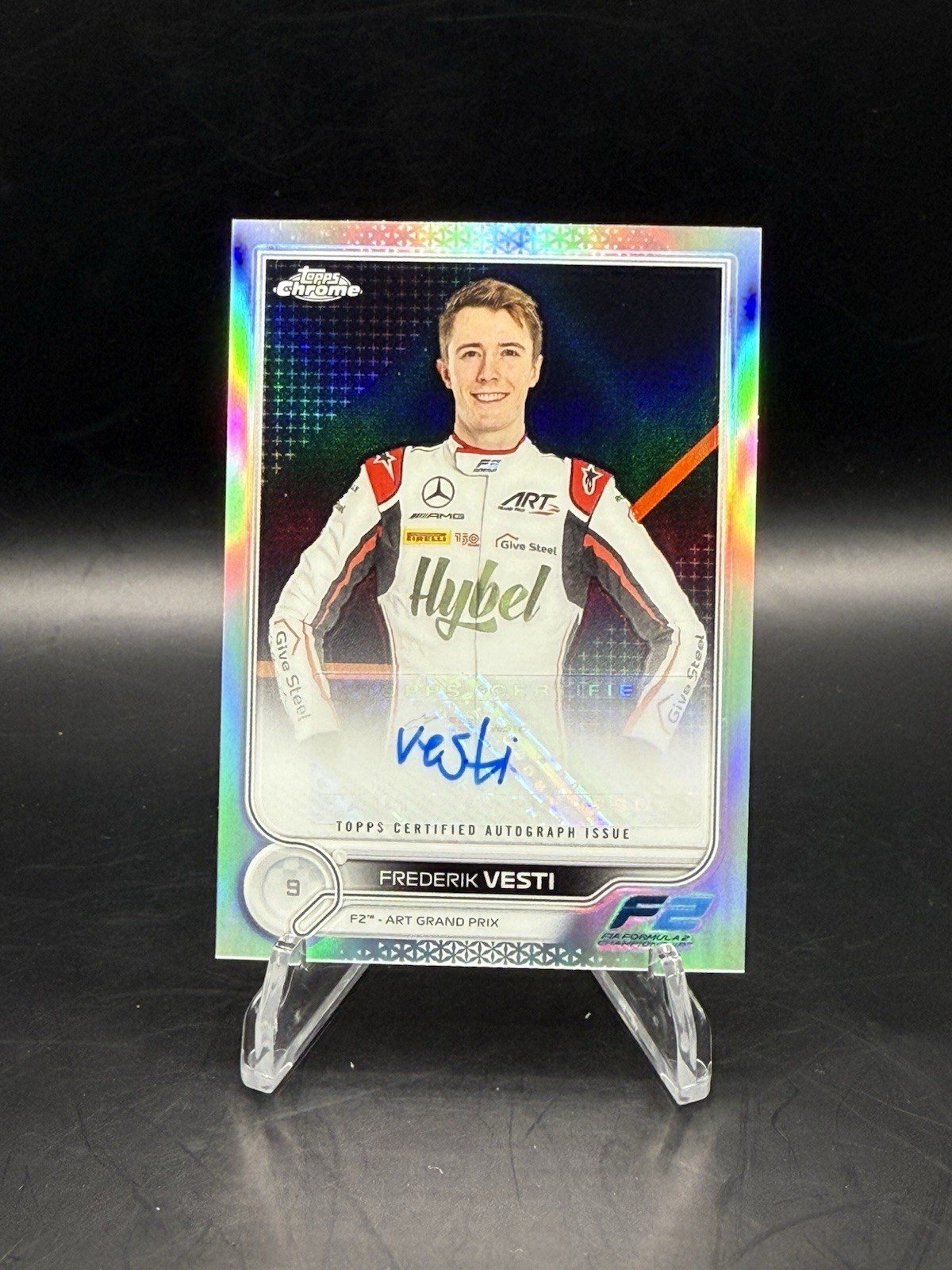 2022 Topps Chrome Formula 1 F1 Frederik Vesti Autograph Auto #CAC-FV