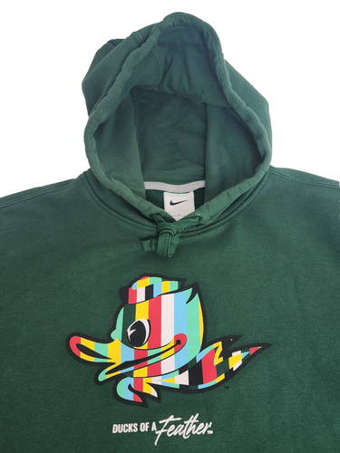 Oregon DUCKS Football NIKE "Ducks of a Feather" DOAF Pullover HOODIE Men's S - Picture 3 of 3