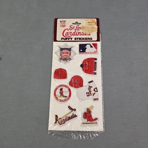 St. Louis Cardinals Vintage Puffy Sticker NOS Imperial Toy Corporation 1983 - Bild 1 von 6