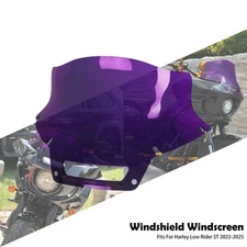 Plastic Flare Purple Windshield Windscreen For Harley Low Rider ST 22-25 FXLRST