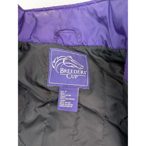 Vintage Breeders Cup Jacke Herren 2018 Churchill Downs UAE Nylon Lila Größe S - Bild 3 von 14