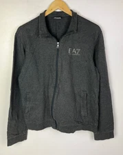 EMPORIO ARMANI EA7 ZIP JACKET Size L (fits like Medium) 40" Men's Grey