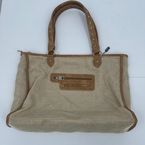 Cartera Montana West para mujer bandera de EE. UU. lona envejecida Western Americana 18x14 - Imagen 2 de 8