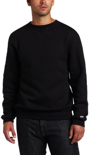 Men's Workout Fleece Crewneck Sweatshirt Lightweight Warm Moisture Outdoor Top - Picture 9 of 24