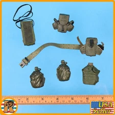 Nam Misc Gear - Plastic Belt & Pouch Set - 1/6 Scale for Action Figures {114}