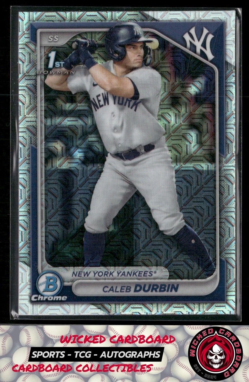 Caleb Durbin 2024 Bowman Chrome Prospects Mojo Refractors #BCP-214 Yankees