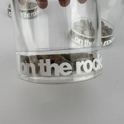 Vtg Cocktail Glasses ON THE ROCKS Acrylic Set 4 Howw z3q - Picture 10 of 14