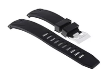 22MM RUBBER WATCH BAND STRAP FOR 45.5MM OMEGA SEAMASTER PLANET OCEAN XL BLACK
