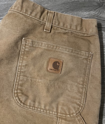 Carhartt B11 BRN Loose Original Dungaree Fit Braun Canvas Arbeitshose Größe 40x32