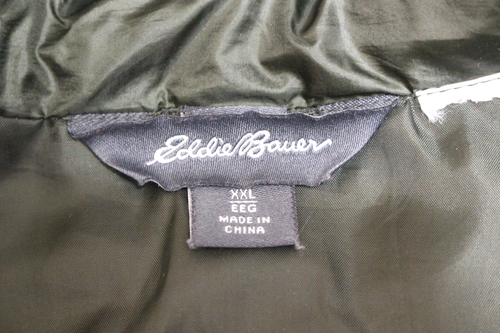 Eddie Bauer mens sz 3xl green full zip puffer quilted jacket - Picture 4 of 16