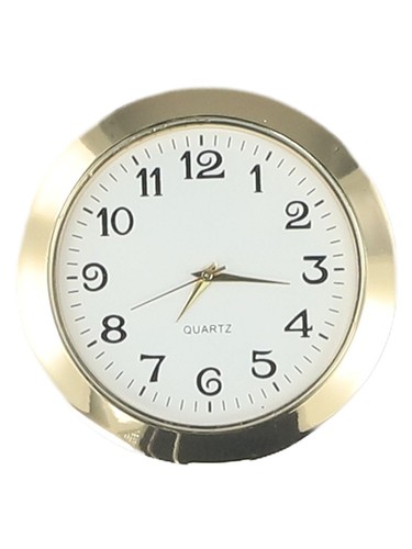 Lente de vidrio resistente a arañazos movimiento mini cuarzo inserto reloj redondo 55 mm - Imagen 44 de 48