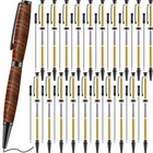 20 Pcs 7mm Slimline Pen Kit with Refill Wood Turning Twist Pen Kit Lathe Turn...