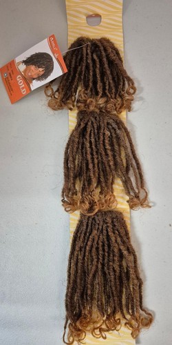 Noble Gold Siren Dreadlock Premium Synthetic Hair Extension- Dreads Locs on Weft - Picture 5 of 5