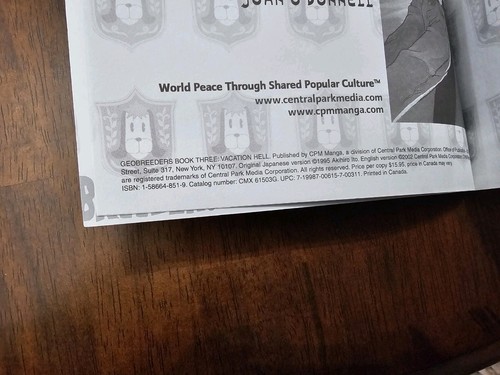 Geobreeders Manga Lot Vol 1-5 Akihiro Ito CPM Manga 2002 Vintage Rare English  - Picture 13 of 16