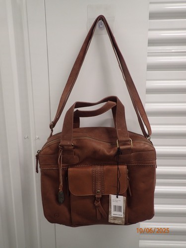 Born Bonvini Leder Umhängetasche Handtasche sattelbraun, neu mit Etikett UVP - 250,00 $ - Bild 20 von 21