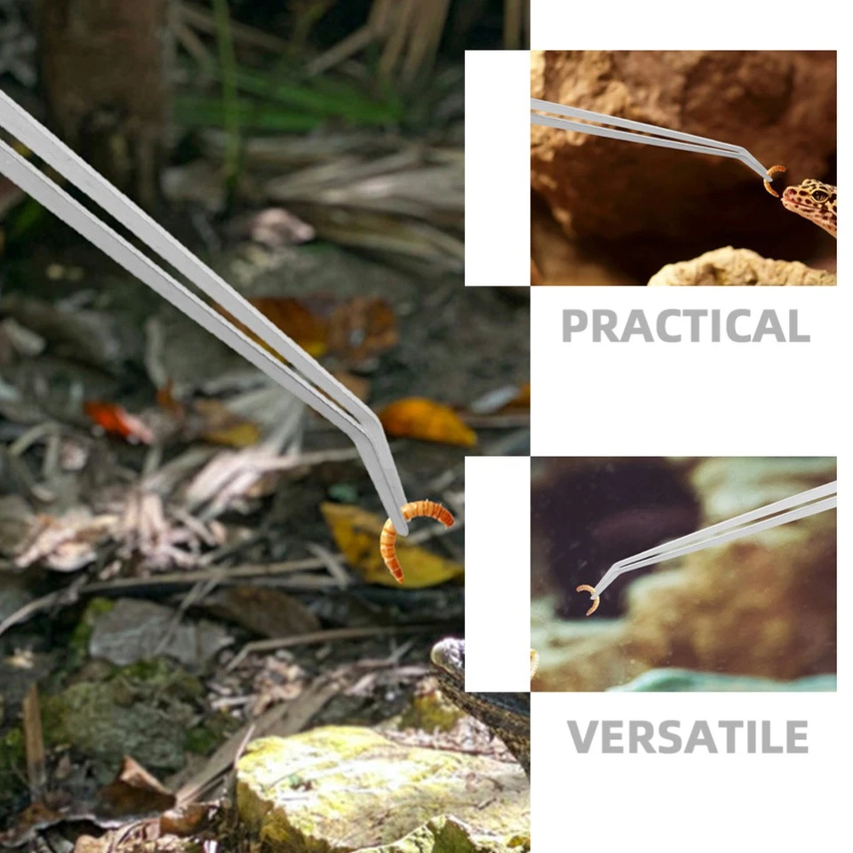 2 PIEZAS Pinzas para pecera Extra Largas Tubo Acuario Herramientas de Plantación Foto 2 de 4