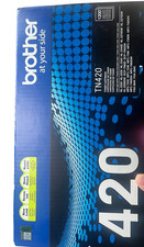Brother TN-420 Genuine OEM Black Toner Cartridge   New Sealed   TN420   1200 Pag