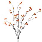 6pcs 38"Fall Artificial Ficus Branches Greenery Branches， Autumn Fake Plants ...