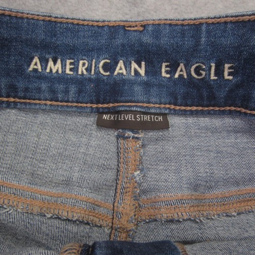 American Eagle Jeans Womens 6 Blue Super Hi Rise Flare Stretch Boho Denim - Bild 6 von 18