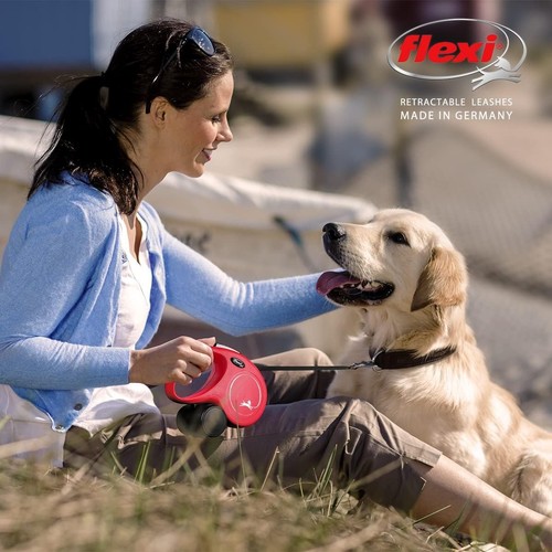 Flexi Classic Retractable Lead Cord Medium Red 5M - Picture 2 of 6