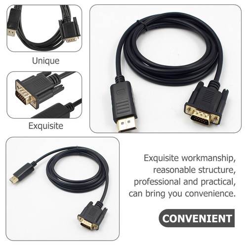DP to VGA Conversion Line Display Port Adapter Active Displayport Cable - Picture 3 of 12