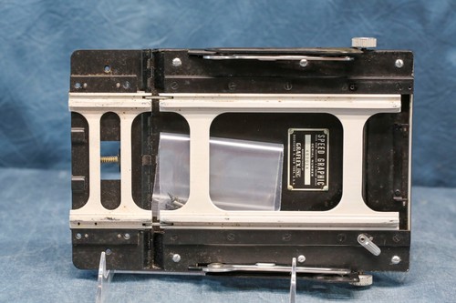 Graflex Crown Speed Graphic 4X5 Excellent Rear Rail Guides w/ Front Door, Rails - Picture 2 of 7