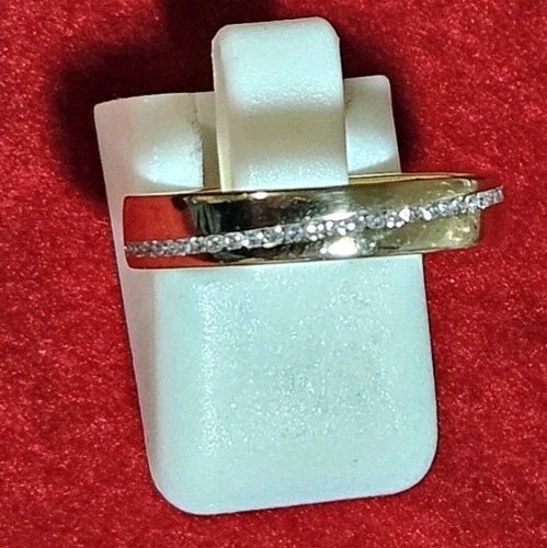 18ct Yellow Gold Wedding/Eternity Ring: 0.13 Carats of Diamonds: Size O 3.1 Gr - Picture 3 of 19