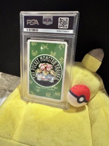 1996 POKEMON GREEN VERSION PLAYING CARDS 117 HORSEA 5 OF HEARTS PSA10 - Picture 4 of 4