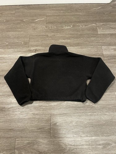Aritzia TNA Giacca Adulto XXS Nero Pile Cropped Zip Tasche Casual Donna - Foto 3 di 6