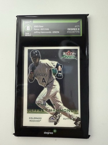 Fleer Focus 2001 verde Jeffrey Hammonds #207/335 grado 8 Rockies - Imagen 3 de 3