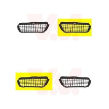 2X VAN WEZEL BLENDE GITTER EINSATZ STOßSTANGE VORNE PASSEND FÜR VW GOLF