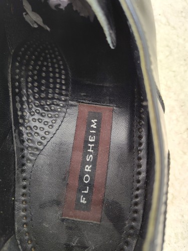 Florsheim Men Oxford 8.5E Black Leather Lace Up Cap Toe Dress Formal Clasic Shoe - Picture 17 of 21