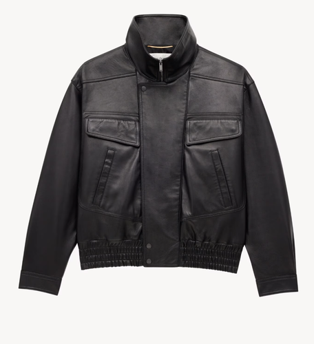 ZARA NEU MIT ETIKETT 2025. SCHWARZE KUNSTBIKER LEDERJACKE REISSVERSCHLUSS. 4391/872/800 - Bild 16 von 19