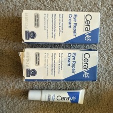 3 New CeraVe Eye Repair Cream - 0.5 fl oz Reduces Dark Circles/Puffiness + HA