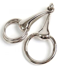 HERMES Horsebit Scarf Ring Silver Box and Storage Bag Included Made in Italy