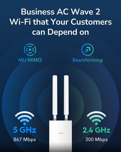 Cudy POE AC1200 Gigabit Wireless Access Point, Outdoor WiFi Extender, IP65 - 第 7/7 張圖片