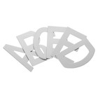  6 Pcs Adhesive Door Numbers Address Alphabet Decal Mailbox Letters Signs