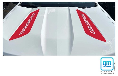 Chevy Colorado Red Colorado Hood Decals 2023-2026 Set of 2 GM Licensed - Bild 2 von 3