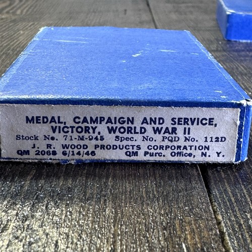 Medaglia vittoria campagna e servizio seconda guerra mondiale Stati Uniti in scatola 1946 barra nastro seconda guerra mondiale - Foto 14 di 14