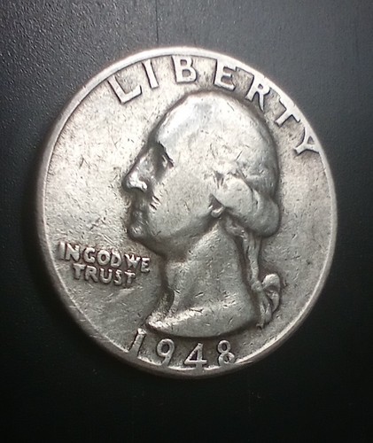 1948-P Washington Quarter 90% Silver | Uncertified Circulated