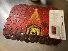 Country Kitchen Sink Mat Christmas Nativity NEW 15 1/4"x12"