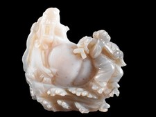 Y5809: XF Chinese Stone jade/jewels DOLL Statue sculpture Ornament Figurines