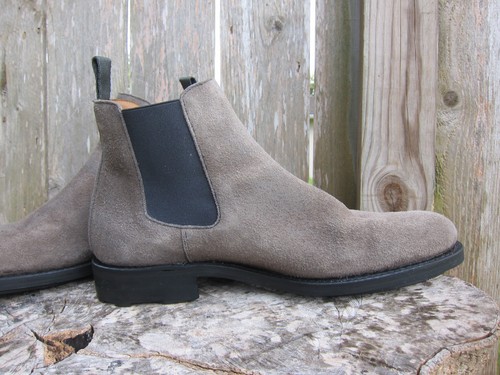 Taft Hiro Chelsea Boots Mens EU43 US10 Gray Suede Leather Casual Travel Classic - Picture 11 of 21