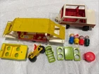 Vintage Fisher Price Little People Play Family Car/Jeep & Pop-Up Camper 992