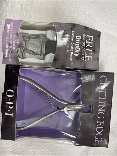Opi Mini Cuticle Nipper Plus Free Drip Dry 0.3 Oz - Picture 2 of 3