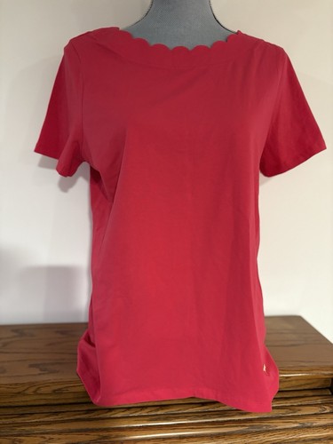 Anne Klein Women’s Hot Pink Short Sleeve T-shirt Size Large