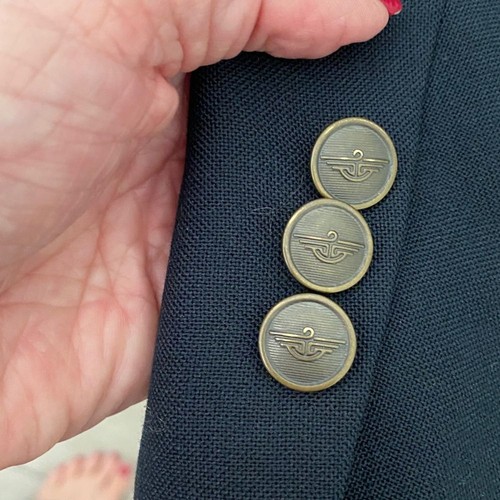 Dockers Mens Navy Blue Wool Blend Blazer Sport Coat size 44R - Picture 5 of 14